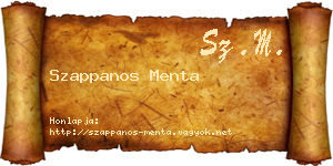 Szappanos Menta névjegykártya